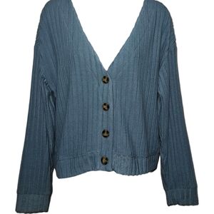 NWT SO So Cozy Button Up Long Sleeve Cardigan